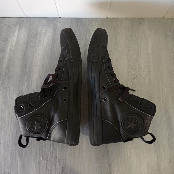 Converse All Star Chuck Taylor Guard Black High Tops Mens Size 7 Women's Size 9 - Picture 5 of 16